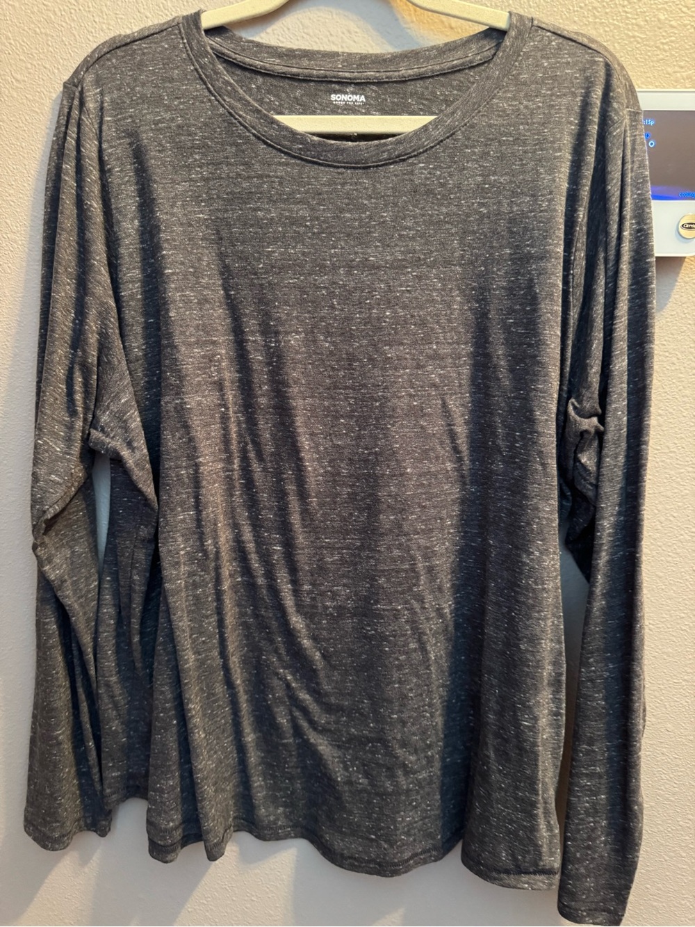 Sonoma Women’s Long-Sleeve Crewneck Shirt - Charcoal Heather